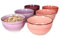MamboCat 6er Müsli-Schalen-Set Lila I robuste Steingut-Schüsseln für 6 Personen I 6x Müsli-Schale mit modernem Strudel-Dekor in tollen Violett-Tönen I Müsli-Schüssel 600 ml 6 Stück