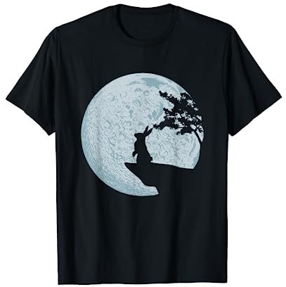 Hase Geschenkidee Kaninchen Mond Osterhase T-Shirt