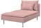 Soferia Kompatible Ersatzbezug fur SODERHAMN Recamiere, Stoff Majestic Velvet Blush Pink (FLECKENABWEISEND und WASSERABWEISEND), Rosa