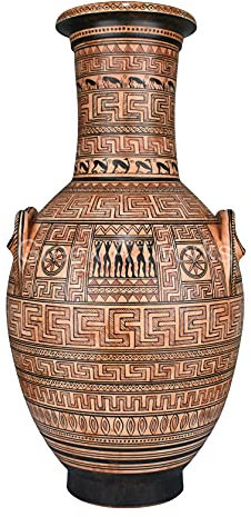 Dipylon Amphora Geometrische Vase Antike Griechische Keramik Museum Athen