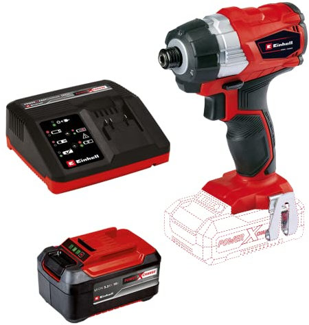 Einhell Professional Akku-Schlagschrauber TP-CI 18 Li BL-Solo Power X-Change (18 V, 180 Nm, Brushless, Innensechskant-Aufnahme, Drehzahlregulierung, LED-Licht, ohne Akku)