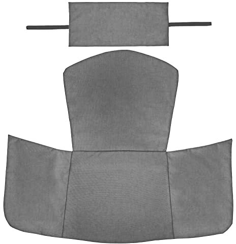 Ferocity Hängesessel Kissenbezug, Polsterbezug, Überzug für Polyrattan/Rattan Kissen Hängeschaukel, Hängekorb, Schaukel Korb, Rückenkissenbezug in der Farbe Flachs [114]