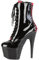 VIVIANSHOP Donne Cavaliere Stivali Cavaliere Stivali Donna 17cm/20cm Tacchi Alti Sexy Stage Performance Pole Dance Club Matrimonio Tacchi Alti Nero 17cm-40 EU