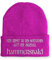 tshirtladen HAMMERSBALD Spruchmütze - Nordischer Gott mit Geduldsproblem | Witzige Beanie für Sie & Ihn | Idee für Ungeduldige | Farbe: Pink