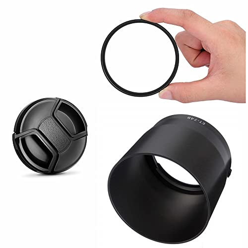FABTOUCH 67mm UV Filter Cap Bayonet Mount Lens Hood Reversed, For Canon RF 100-400mm F5.6-8 IS USM Lens On EOS R RP R3 R5 R6 Camera