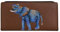 Anna by Anuschka Damen Doppelt gefaltete Brieftasche, Afrikanischer Elefant