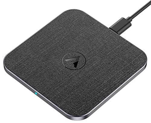 AGPTEK Wireless Charger, 15W Wireless Charging Pad for Samsung S25/S24/S23/S22/S21/S20/Z Flip 4/5, Compatible with iPhone 16/15/14/13/12/11/10/XR, Google Pixel 5/6/7/8, AirPods, Qi-Certified, Black