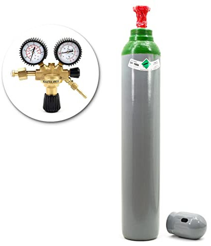 Bouteille de gaz Soudage pur 4.8 Argon 100% 2.1m3 10 litres TIG/WIG MIG + REDUCTEUR MAXI