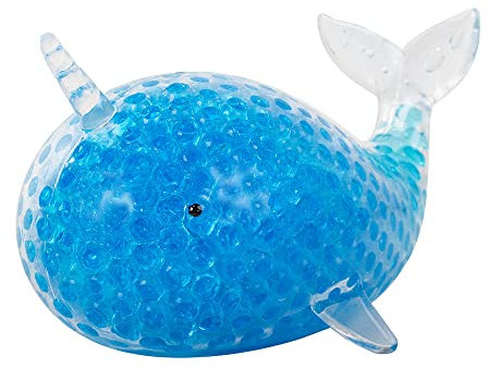 Antistress-Squishy - Gel-Squeeze - Delphin - Bälle - Anti- Stress Spielzeug - Stärkt die sensorischen und motorischen Fähigkeiten der Hand - Farbe: Blau