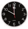 Oxford Calm, Reloj de Pared Silencioso, 25cm, Color Negro