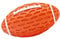 Colcolo Interaktives Ball-Rugby für Hunde, Haustierspiel, Robustes Gummi, strapazierfähig, quietschende Spielzeugbälle für Hunde, Kauspielzeug zum, Orange groß