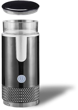Tbest Máquina de café Portátil, Mini Máquina de café de Mano Inalámbrica Tipo C Mini Cafetera Automática Recargable con Batería de 1200 MAh para Viajes de Camping