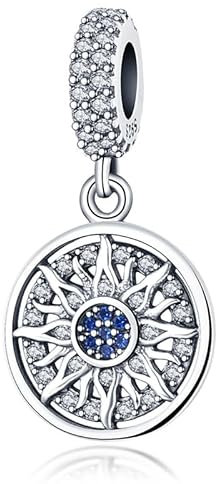 LNQOBU Hand der Fatima Charms Anhänger 925 Sterlingsilber Sport Fußball Charms für Armbänder Halskette Kmpatibel mit Europäischen Armbändern