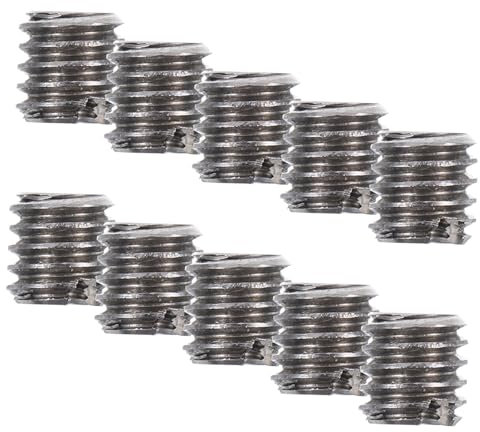 Gadpiparty 10stücke Teiliges Edelstahl Gewindeeinsätze Innengewinde Außengewinde Langlebige Schraubenmuttern Für Möbelbefestigung Und Reparatur