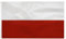 Drapeau polonais Flaga Polska 90 x 150 cm - Drapeau polonais Polyester Couleurs vives avec œillets en laiton Polish flag