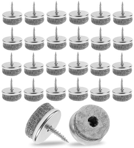 HANIUTTY 30 Piezas Protector Patas Sillas 20mm - Tacos para Sillas Patas Redondas Protectores de Suelo - Las Almohadillas para Muebles de fácil aplicación Son Ideales para Proteger el Piso