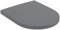 Villeroy & Boch Subway 3.0 WC-Sitz, Toilettendeckel mit Absenkautomatik, abnehmbarer Toilettensitz aus bruchsicherem Duroplast, Klodeckel Original Ersatzteil, D-Form, Graphite, matt