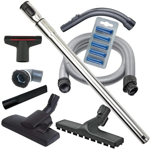 Filta Magic Complete Service Kit Compatible with Miele S8 S8000 SG Series Telescopic Extension Tube, Hose, Floor Tools & Hand Tools + 10x Free Vac Fresheners