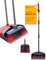 UR CHOICE Long Handled Dustpan and Brush Set - Space-Saving Broom and Dustpan Set Indoor/Outdoor Use