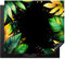 KitchenYeah© Herdabdeckplatte 60x52 cm Einteilig Abdeckplatten Cerankochfeld Abdeckung Ceranfeld Herdplattenabdeckung Induktionsmatte Blätter - Grün - Gelb - Farbe - Dschungel