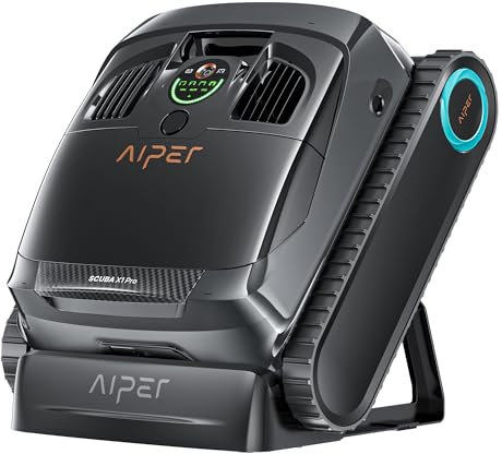 AIPER Scuba X1 Pro Poolroboter Boden und Wand, 25200 LPH Wasserlinienreinigung, Dual-Motoren Poolsauger, 3 Saugmodi, Intelligenter Pfadplan und Reinigungsplanung, Ideal für Eingelassene Pools 200㎡