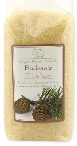 Florex Badesalz Badezusatz Zirbe mit Bio Schafmilch 1000 g