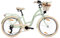 Goetze Mood 24 Zoll Kinderfahrrad, 14 Zoll Tiefeinsteiger Rahmen, 6-Gang Kettenschaltung, V-Bremse, LED-Beleuchtung, Gepäckträger, Komfortsattel, Schutzbleche, Rattankorb mit Stoffeinsatz!