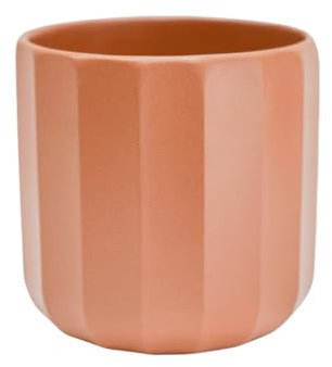 Ivyline Maceta de cerámica, Naranja Quemado, tamaño Mediano