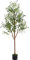 LUGZEY 5Ft Artificial Olive Tree With Lifelike Leaves and Fruits, Fake Faux Olive Tree for Home Decoration Living Room Office Indoor Outdoor Balcony Bedroom 150cm Medium 1000 Leaves