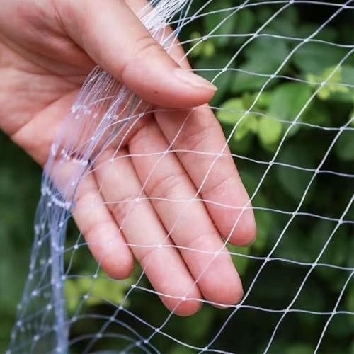 Rete di protezione per gatti per balconi e finestre, con nylon ad alta resistenza, senza foratura, 15 x 15 m, trasparente, 15 x 15 m