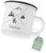 ABENTEUERNAH Tasse Fahrrad, Kaffeetasse Camper, Outdoortasse Angler, Emailletasse Mann, Fahrradgeschenk, Vatertag Geschenk, Becher, Outdoor Flasche personalisiert (Angler)