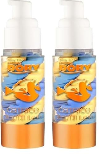 Catrice Disney Pixar Finding Dory Face Primer, Mehrfarbig, feuchtigkeitsspendend, langanhaltend, natürlich, vegan, ölfrei, ohne Parabene, Nanopartikel frei, 2er Pack (30ml)