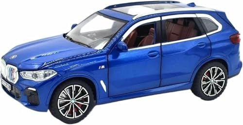 CORCI Diecast-Modell im Maßstab 1:24 für BMW X5 SUV maßstabsgetreues Leichtmetall-Automodell Sammlerstück Ausstellungsstück(Blau)