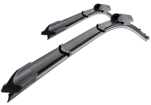 Mossa Vordere Scheibenwischer kompatibel mit Nissan Qashqai II (12.2013-2021) - flache Wischerblätter. Wischerblätter - Set für Frontscheibe (Fahrer- + Beifahrerseite) (650 mm / 430 mm)