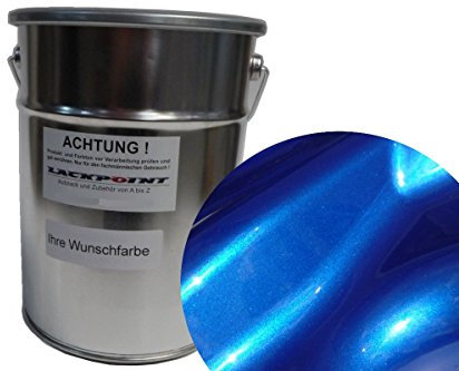 Lackpoint 1 Liter Spritzfertigen Wasserbasislack Candy Blau 2 Metallic Autolack