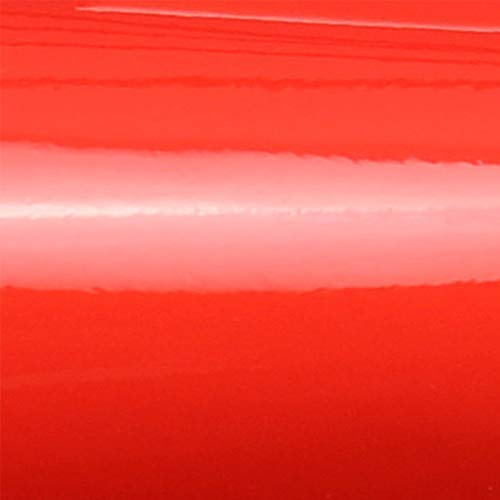 TipTopCarbon Möbelfolie selbstklebend Glanz Vinyl - langlebige Möbel Klebefolie Hell-Rot 5m x 62cm - Klebefolie Küche - selbstklebende Folie Möbel - moderne Schrankfolie versch. Größen