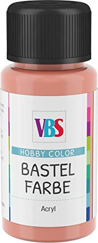 VBS Bastelfarbe 50ml Acrylfarbe Hobby Color Künstler Basteln Malen Corall