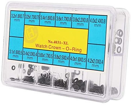 Gummi Uhr Dichtungsring, Uhr Zurück O Ring, Mini Uhr Krone Gummi O Form wasserdicht Dichtungsring Armbanduhr Zubehör