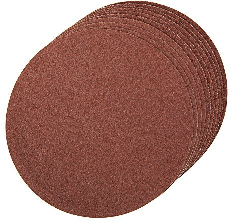 Loops 10 PACK – 150mm Round Sanding Sheet Discs – Aluminium Oxide |2x 60 | 4x 80 | 4x 120 Grit | Self Adhesive (Glue) Backing | Sand Paper for Table Top/Bench Sanders