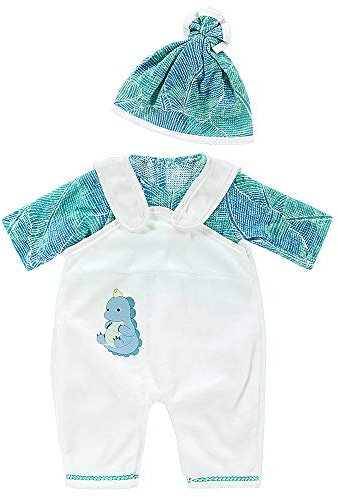 ZWOOS Puppenkleidung für New Born Baby Doll, Outfits mit Hut für Puppen 35-43 cm (Grün)