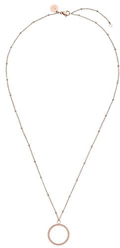 PURELEI® Karma Kette Damen (RoséGold) – Halskette Damen aus langlebigem Edelstahl – Wasserfeste Kette mit Anhänger – 50-55 cm Länge verstellbar – Halskette für deinen individuellen Look