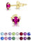 Orecchini Fucsia Donna - Orecchini Punto Luce Oro - Orecchini Dorati - Orecchini Donna Oro - Punto Luce Orecchini Colorati - Orecchini Oro Bambina