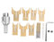 Brocas para Cuentas de Madera de 14-25 mm, Fabricante Cuentas Madera Acero aleación, Cortador Bolas para fresado Bolas 18 Piezas, Brocas para enrutador Bolas para Manualidades DIY, Pulseras
