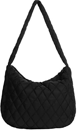 Ovida Damen Gesteppte Tragetasche-G88, Style 1-schwarz