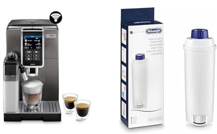 De'Longhi Dinamica Plus ECAM 372.95.TB Kaffeevollautomat mit LatteCrema Milchsystem und App-Steuerung inkl. Original Wasserfilter DLSC002 Zubehör Kaffeevollautomaten mit Wasserfilter