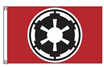 Stormflag Galaktisches Imperium Flagge 3x5ft Star wars Fahne 90x150cm Polyester Pongee 90g mit Ösen mit Doppelnadel genäht.