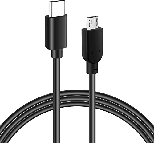 Cable USB C a micro USB de 6 pies, cable micro USB a USB-C, soporta carga rápida y sincronización de datos, compatible con MacBook Pro, Samsung Galaxy, Pixel 3, LG y más