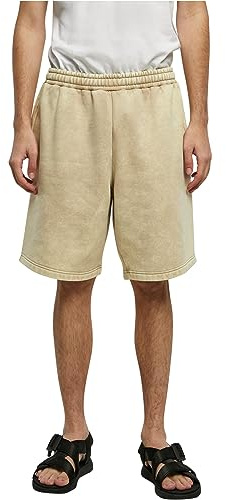 Urban Classics Herren Shorts Heavy Sand Washed Sweat Shorts unionbeige L