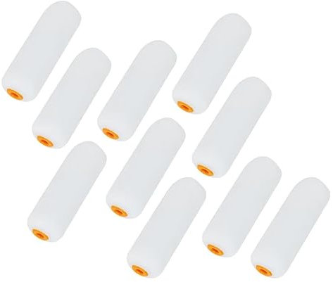 10 Pc MINI Foam Paint Roller Sleeves Painting Decorating Sponge Rollers REFIL 4 (10cm)(100mm)