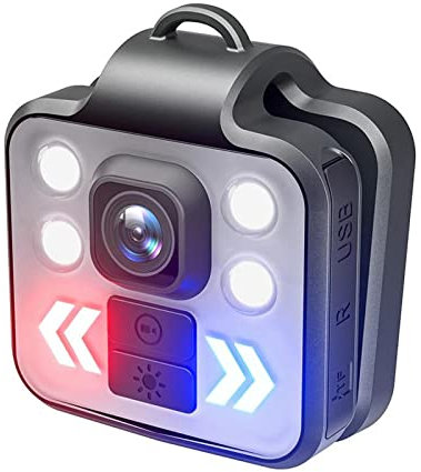 Cámara Corporal 1080P con Grabación de Audio y Video, Mini Grabadora de Video Portátil Portátil de Seguridad para Deportes Al Aire Libre para Niños, Mascotas, Policías en Casa